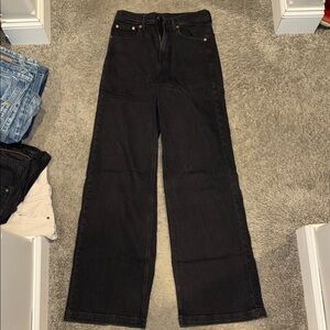 Gap high rise stride black jean